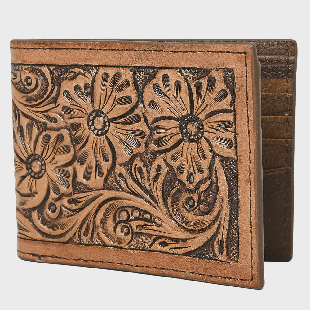Western Rodeo Bifold Men Women American Leather Wallet