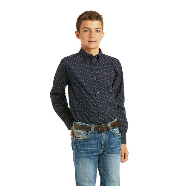 BYS MAYFIELD CLASSIC SS SHIRT SERVICE NAVY