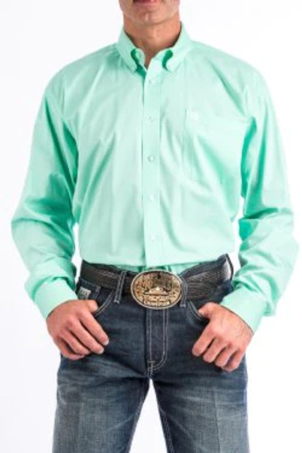 Cinch Men's Long Sleeve Shirt - MINT