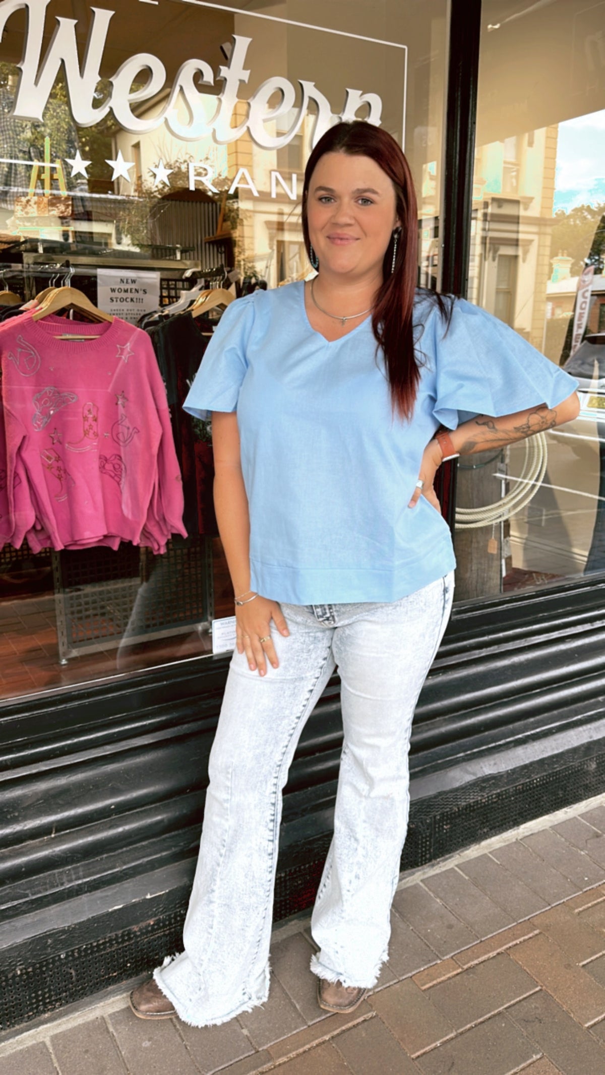 Fria Tie Back Blouse