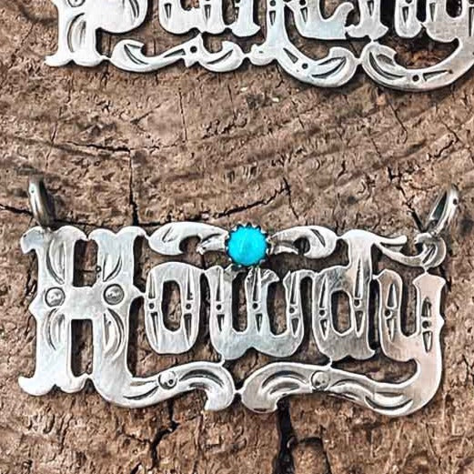 "HOWDY" Bar Necklace