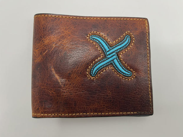 Mens Twisted X Leather Wallet