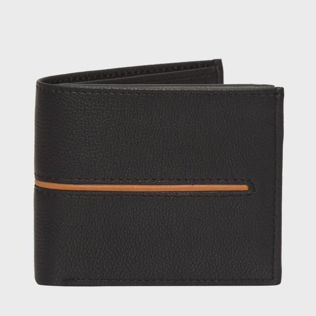 Mens Cow Leather Wallet - Black