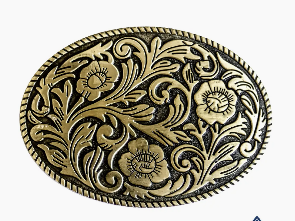 Western Gold Belt Buckle