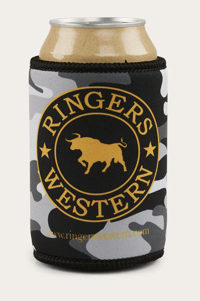 Signature Bull Stubby Cooler - Grey Camo