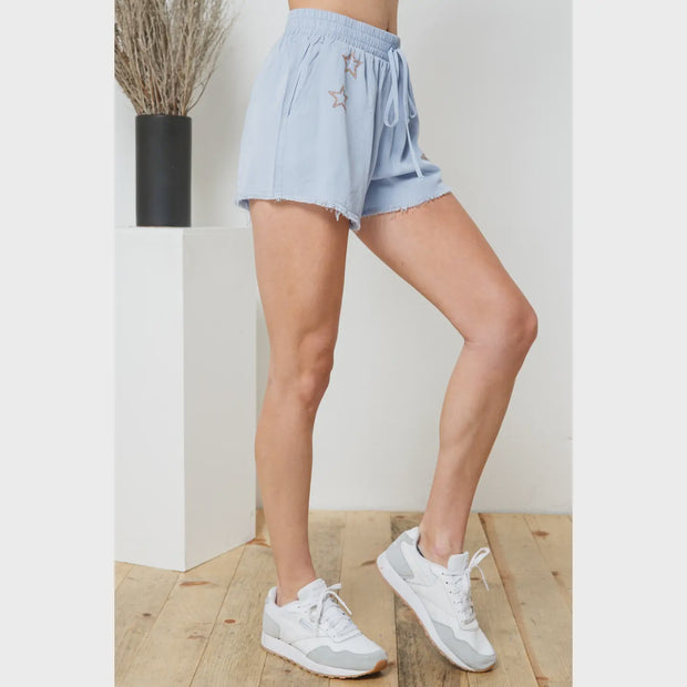 Blue B Star Shorts