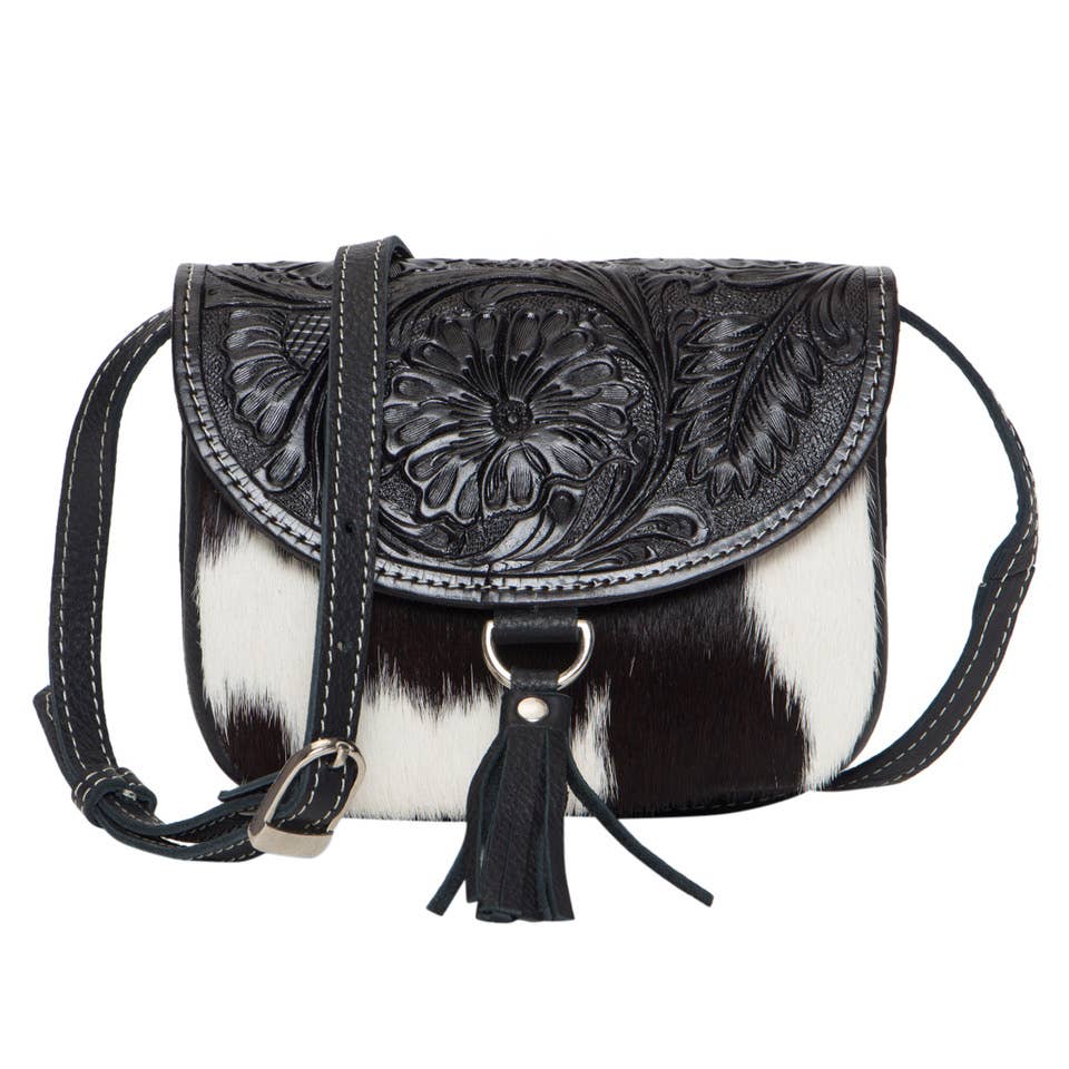 Tooling Leather Cowhide Small Bag