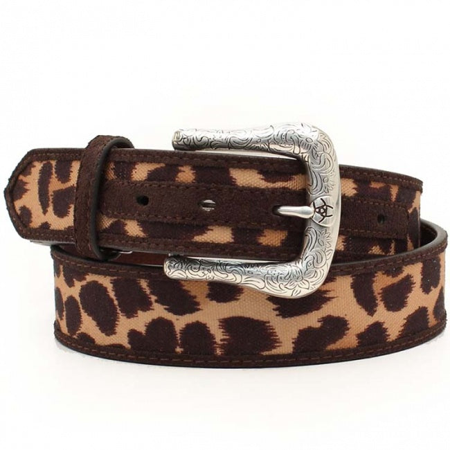 WMS Ariat Leopard Inlay Belt