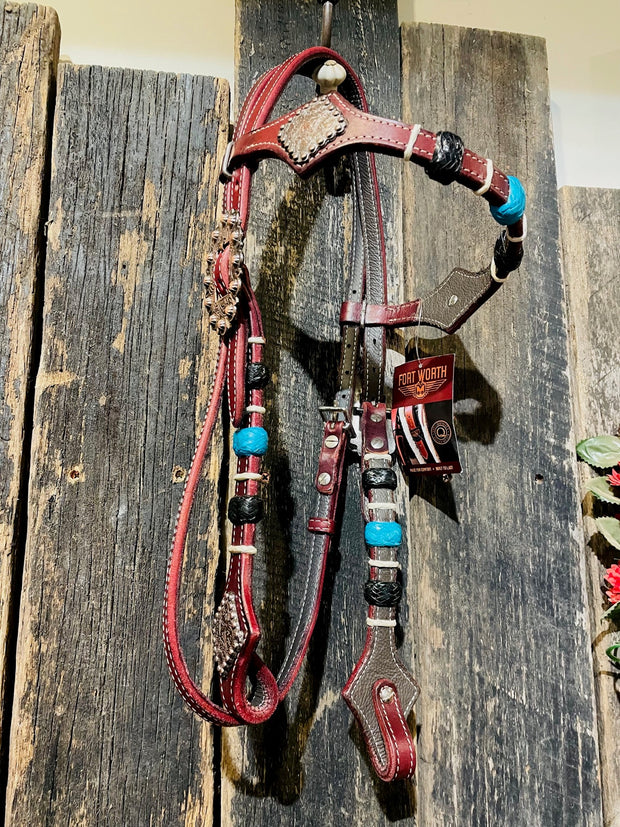 Beaded Turquoise Head Stall