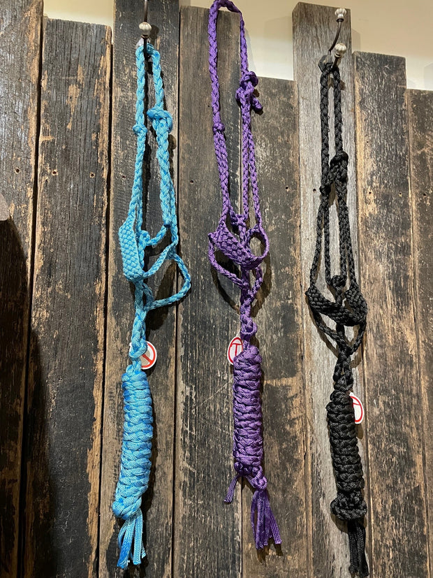 Rope Mule Halter and Lead