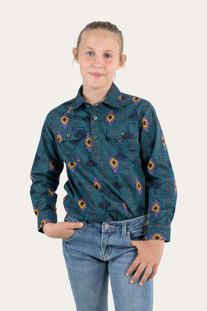 Limited Edition Kids Half Button Work Shirt